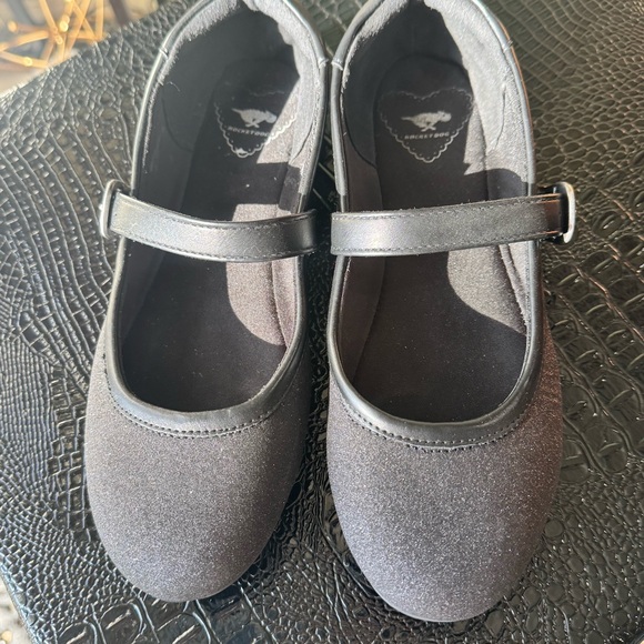 Rocket Dog Black Sparkly Mary Jane Flats Size 7.5 - Picture 2 of 10